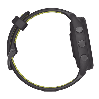 Forerunner® 265S, Bisel y carcasa en negro con correa de