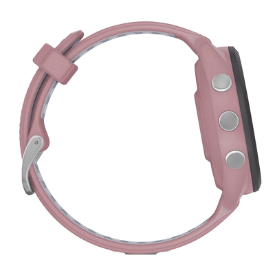 Forerunner® 265S, Bisel negro con carcasa en rosa y correa
