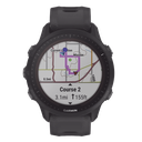 Reloj Garmin Forerunner 955 solar color negro en correa de