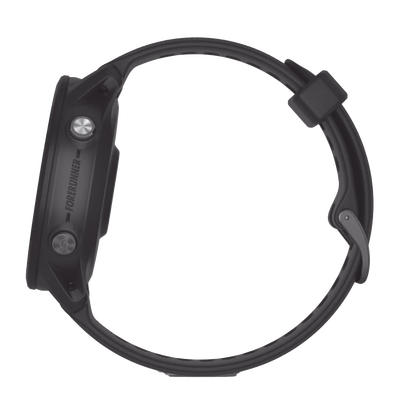 Reloj Garmin Forerunner 955 solar color negro en correa de