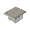 Caja de piso con contacto eléctrico (Duplex), resistente al