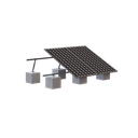 Montaje para 3 Panel Solar, Riel "8" de 4050mm para Módulos