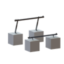 Montaje para Panel Solar, Riel "8" de 1400mm para Módulos