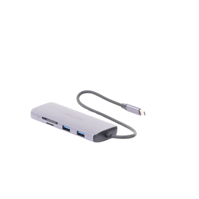 Hub (Adaptador) USB - C / 8 en 1 / 1 Salida HDMI (4K) / 1