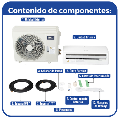 Minisplit WiFi Inverter / SEER 17 / 24,000 BTUs ( 2 TON ) /