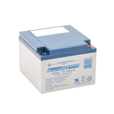 Batería 12V, 26AH, Para Respaldo, Tecnologías AGM/VRLA, 5