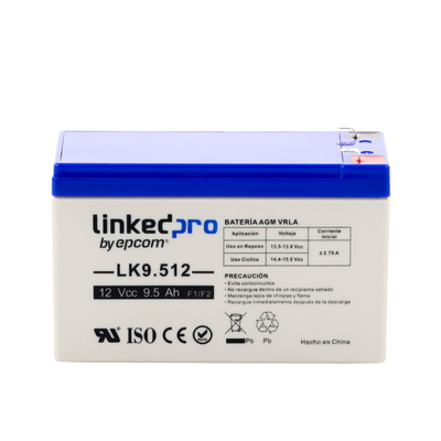 Batería 12 Vcc / 9.5 Ah / UL / Tecnología AGM-VRLA / Vida