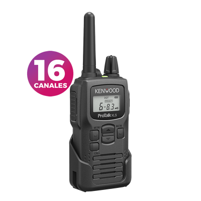 Radio portátil UHF 450-470 MHz, 2 W, 16 canales, Resistente