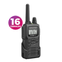 Radio portátil UHF 450-470 MHz, 2 W, 16 canales, Resistente