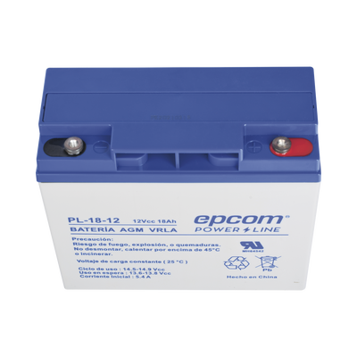 Batería 12 Vcc / 18 Ah / UL / Tecnología AGM-VRLA / Para