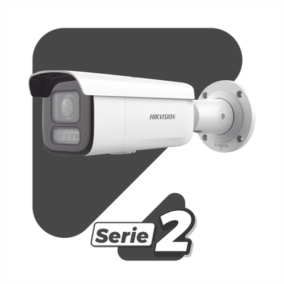[Dual Light + 2 Micrófonos Integrados] Bala IP 2 Megapixel
