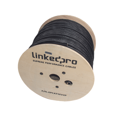 Bobina de Cable Siamés Cat5E CCA + 2 Cables Gruesos (16