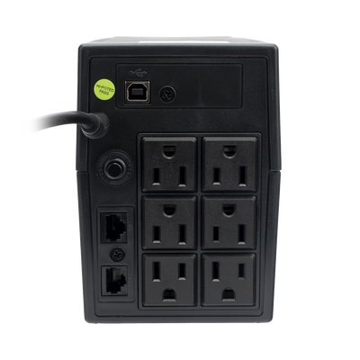UPS 800VA/480 W Línea Interactiva 120Vca / 6 tomas 5-15R (4