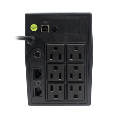 UPS 800VA/480 W Pantalla LCD / Línea Interactiva 120Vca / 6