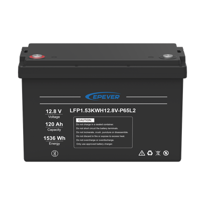 Batería de Litio LiFePO4 Ciclo Profundo 12.8Vcc, 120 Ah,