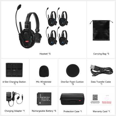 Kit de 5 Intercomunicador Inalámbrico TXtalk Pro / Antenas