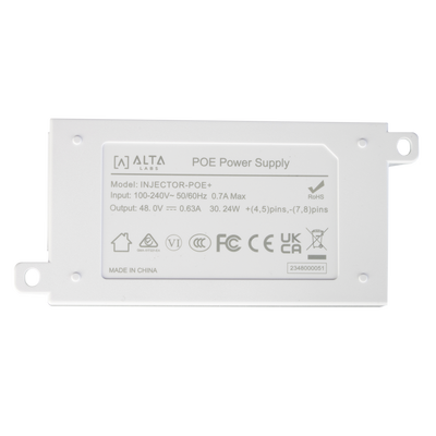 Inyector POE 802.3 af/at (48V 0.6A) /  Para Puntos de Acceso