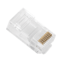 Bote con 100 Plugs Pass through RJ45 Cat6 sin blindaje,