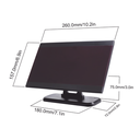 Pantalla receptora inalambrica para sistema de llamada de