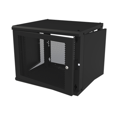 Gabinete de Pared Fijo, Puerta Perforada, con Rack de 19in,