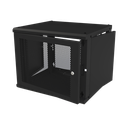 Gabinete de Pared Fijo, Puerta Perforada, con Rack de 19in,