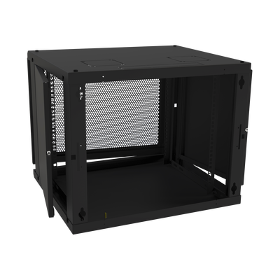 Gabinete de Pared Fijo, Puerta Perforada, con Rack de 19in,