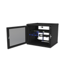 Gabinete de Pared Fijo, Puerta Perforada, con Rack de 19in,