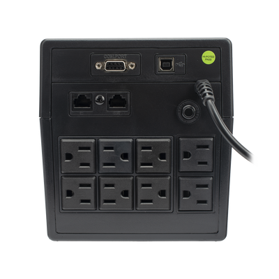 UPS 1000VA/600 W Línea Interactiva 120Vca / 8 tomas 5-15R