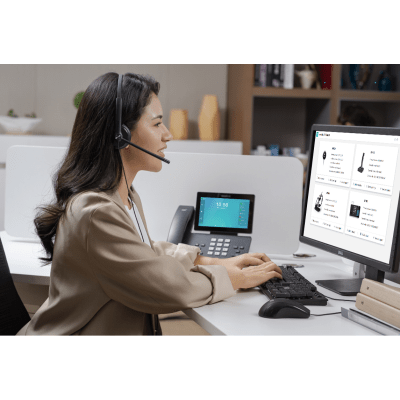 Diadema Alámbrica UH34 Dual de Yealink USB Compatible con