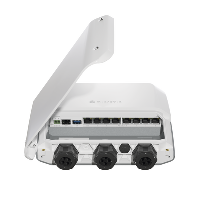 RB5009UPr+S+OUT 8 puertos PoE in/out, 1 SFP+, Solo RouterOS