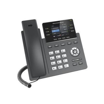 Teléfono IP Grado Operador, 3 líneas SIP con 6 cuentas,