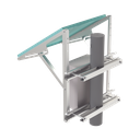 Montaje de Panel Solar para Poste Compatible con PRO-5012 +