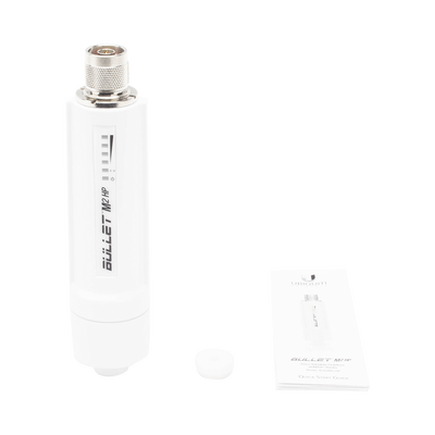 Radio airMAX Bullet-M2HP, hasta 100 Mbps, frecuencia de 2