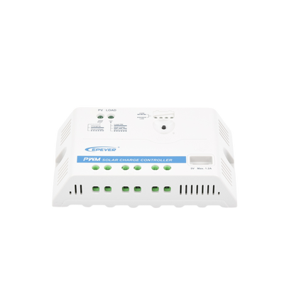 Controlador Solar PWM 12/24 V 20 A, Salida USB