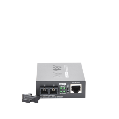 Convertidor de Medios 1000 Mbps UTP/Fibra Óptica Mono-Modo