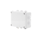 Caja de derivación de PVC Auto-extinguible con 10 entradas,