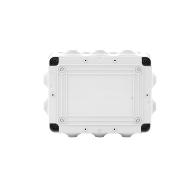 Caja de derivación de PVC Auto-extinguible con 10 entradas,