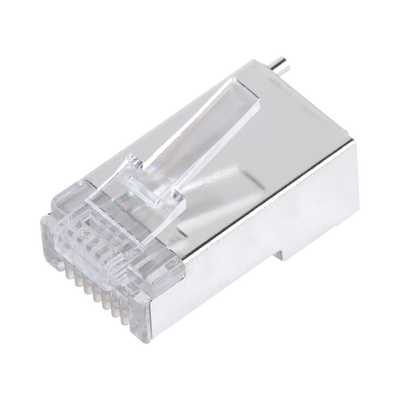 Bote con 100 Piezas de Plug Modular RJ45 Cat5e Blindado,