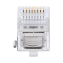 Bote con 100 Piezas de Plug Modular RJ45 Cat5e Blindado,