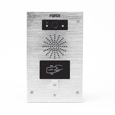 Video portero IP, 2 líneas SIP, 2 relevadores, lector de