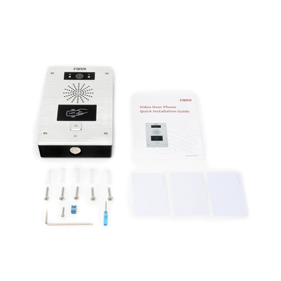 Video portero IP, 2 líneas SIP, 2 relevadores, lector de