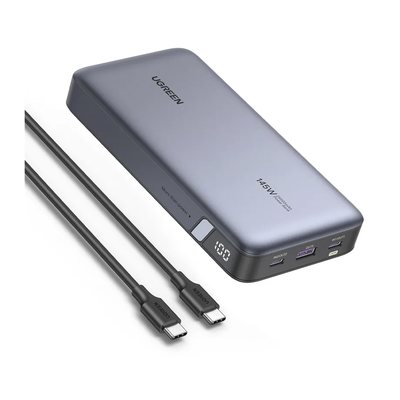 Power Bank de 25000mAh / 3 Salidas 145W Max. / USB-A + 2