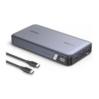 Power Bank de 25000mAh / 3 Salidas 145W Max. / USB-A + 2