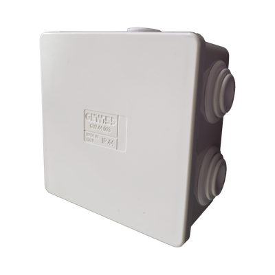 [GW-44-003] Caja de Derivación PVC 80x80x40mm IP44 Autoextinguible
