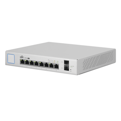 Switch UniFi Administrable 8 Puertos Gigabit PoE+ y PoE Pasivo 24V