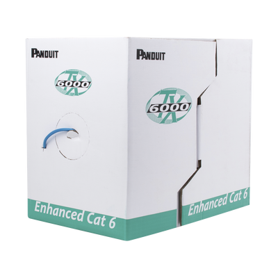 [PUC6004BU-FE] Bobina de Cable UTP Categoría 6 Mejorado, Cobre, 305 m, Azul