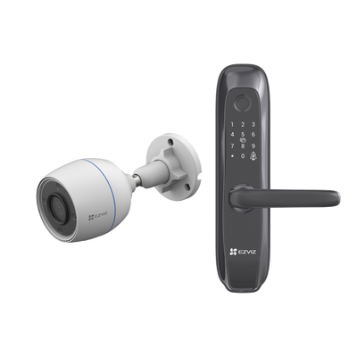 Kit de Cerradura Inteligente con Cámara Wi-Fi y Apertura Remota