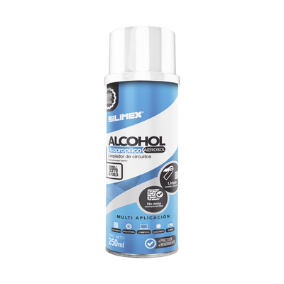 [ALCOHOLS] Alcohol Isopropílico SILIMEX Aerosol 250 ml Limpieza Segura