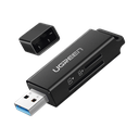 Lector de tarjetas SD portátil USB 3.0 de doble ranura /