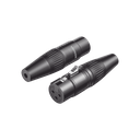 Conector de Audio XLR Tipo Canon Hembra / PVC / ABS /